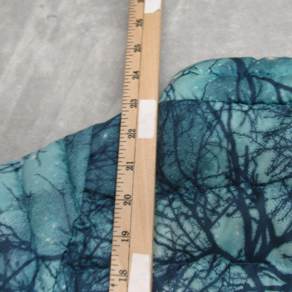 Patagonia Down Sweater Down‎ Jacket Girls XL 14 Teal Tree Print Puffer Warm READ - Picture 15 of 16